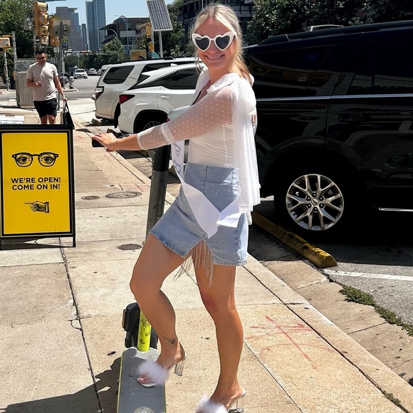 Rhinestone Party Skirt! Wore on my bach for 2 hours! - Picture 1 of 2